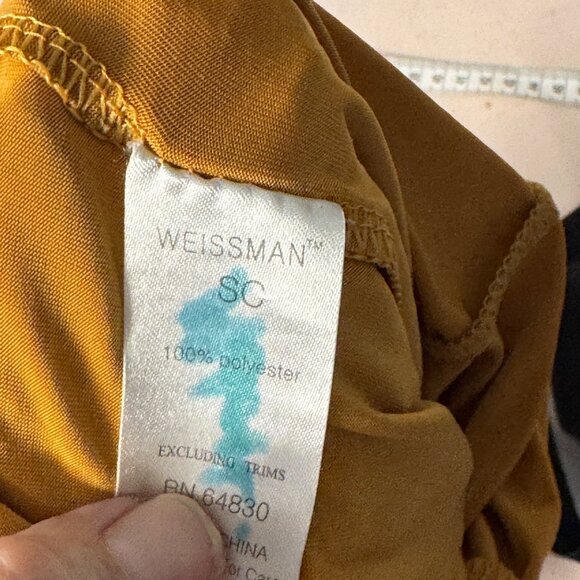 WEISSMAN Gold Sequin Confetti Shorts Dance Costume - Picture 7 of 8